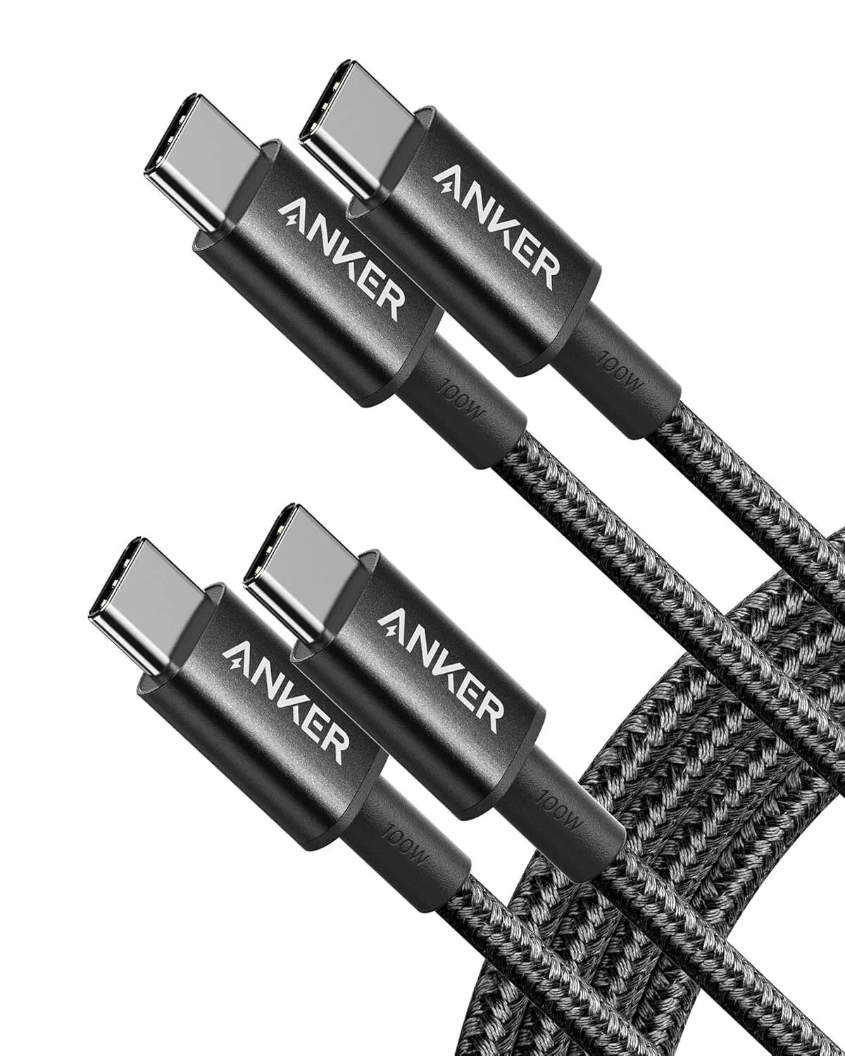 Braided Anker USB-C charging cables