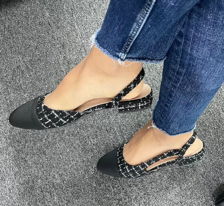 MICIFA Round-Toe Slingback Flats