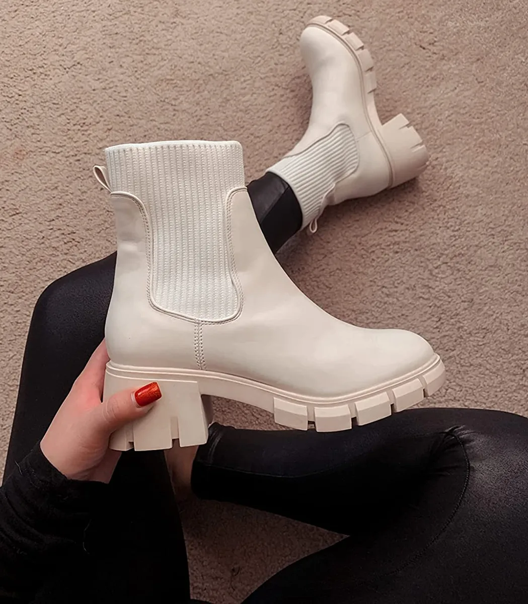 Ruanyu Platform Chelsea Ankle Boots